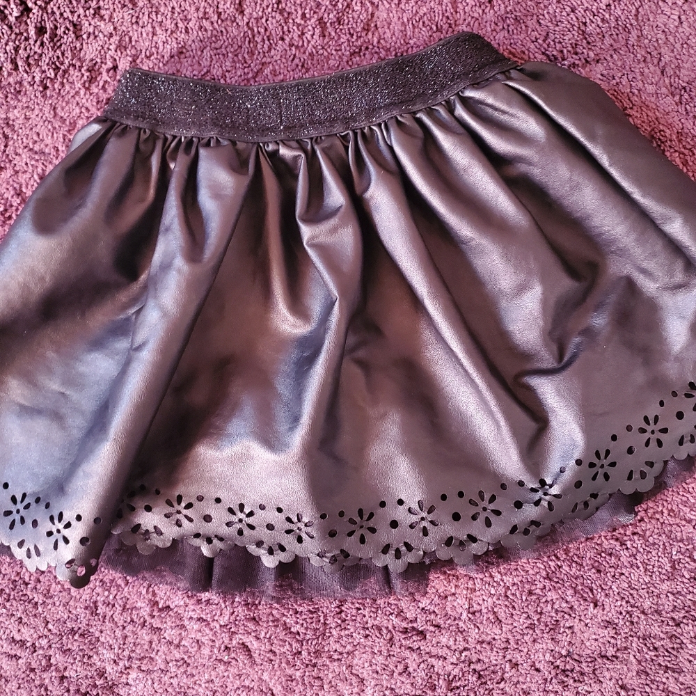 Faux Leather Skirt